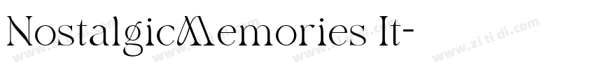 NostalgicMemories It字体转换 NostalgicMemories It字体转换